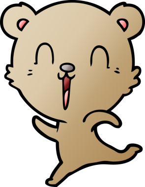 Bir insan tarafından çizilmiş bir çizgi film karakteri.