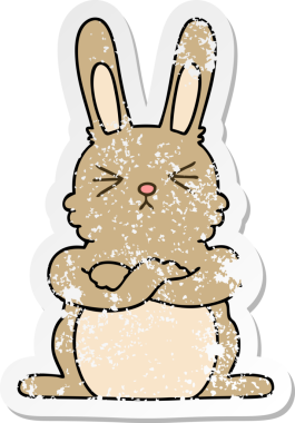 Bir insan tarafından çizilmiş garip bir el çiziminin sıkıntılı çıkartması.