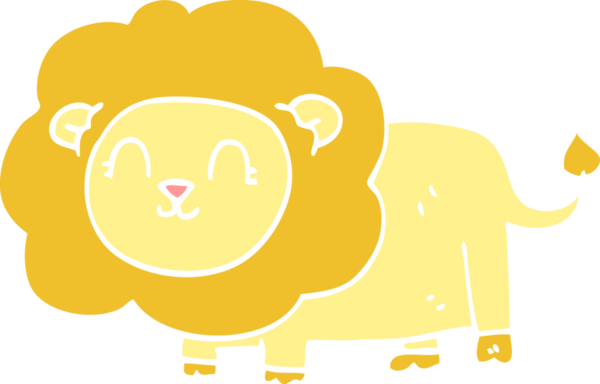 Bir insan tarafından çizilmiş karalama aslanı.