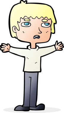 bir insan tarafından çizilmiş sinirli bir adam.