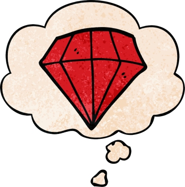 Karikatür dövmesi elması, insan tarafından çizilmiş grunge desenli düşünce kabarcığı.