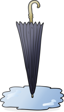 Bir insan tarafından çizilmiş serbest çizim şemsiye