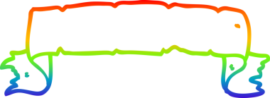 gökkuşağı gradyan çizgi çizimi bir insan tarafından çizilmiş bir parşömen afişi