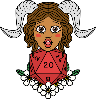 Retro Dövme Biçimi Bir insan tarafından çizilmiş doğal yirmi zar atışıyla düzenleme