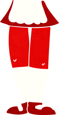 Bir insan tarafından çizilmiş kadın bacakları.