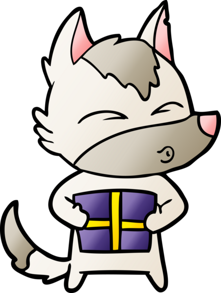 Bir insan tarafından çizilmiş Noel Kurdu ıslığı.