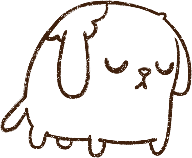 Üzgün Köpek Kömürü Bir insan tarafından çizilmiş