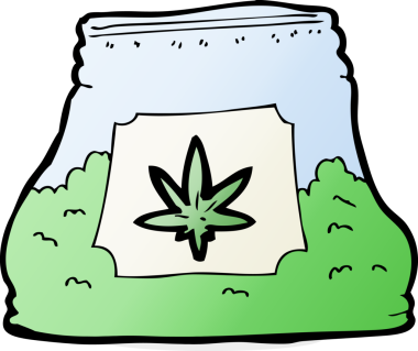 Bir insan tarafından çizilmiş ot torbası.