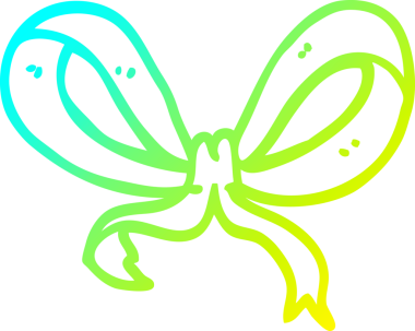 Bir insan tarafından çizilmiş bir karton sarı kurdelenin soğuk eğim çizgisi.