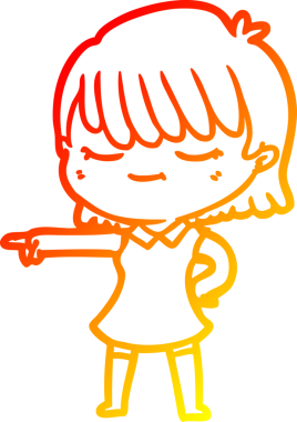 Bir insan tarafından çizilmiş bir karikatür kadın çizimi