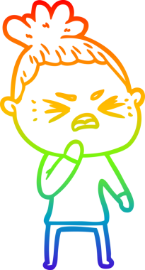 Bir insan tarafından çizilmiş kızgın bir karikatür çizimi.