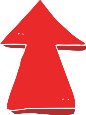 bir insan tarafından çizilmiş düz renkli çizgi film