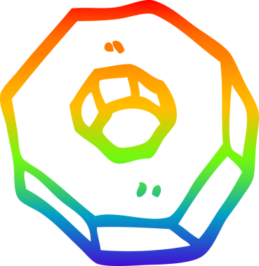 gökkuşağı gradyan çizgi çizimi bir insan tarafından çizilmiş bir çizgi fındık