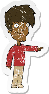 Bir insan tarafından çizilmiş mutlu bir adamın çizdiği karikatür yapıştırması.