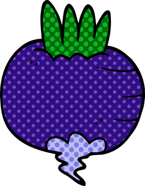 Bir insan tarafından çizilmiş karalama şalgam.