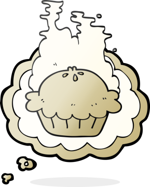 Bir insan tarafından çizilmiş serbest çizim baloncuk karikatür pastası