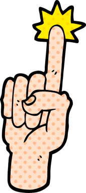 Bir insan tarafından çizilmiş bir çizgi film.