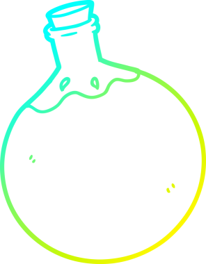 Bir insan tarafından çizilmiş bir cadılar bayramı iksiri karikatürü.