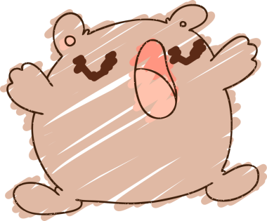 Bir insan tarafından çizilen Ayı Tebeşiri