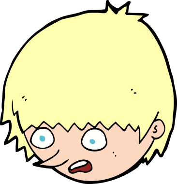 bir insan tarafından çizilmiş stresli bir yüz.