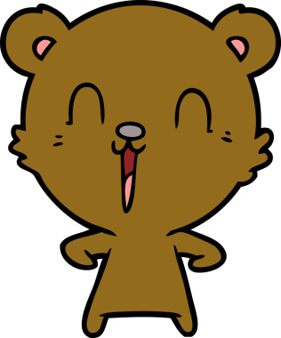 Bir insan tarafından çizilmiş bir çizgi film karakteri.