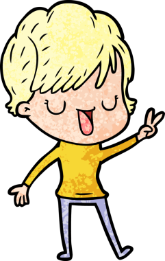 Bir insan tarafından çizilmiş bir karikatür kadın konuşuyor.