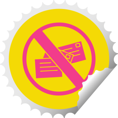 Bir insan tarafından çizilmiş bir levhanın dairesel kabuk soyma etiketi.