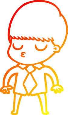 İnsan tarafından çizilmiş bir çizgi film karakteri çizimi.