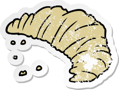 Bir insan tarafından çizilmiş bir ayçöreği çıkartması.