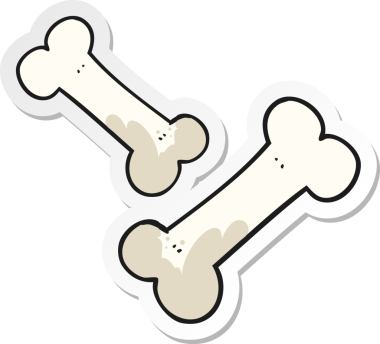 Bir insan tarafından çizilmiş eski bir karikatür çıkartması.