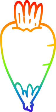 Bir insan tarafından çizilmiş karikatür kökü bitkisinin çizimi