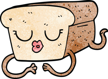 Bir insan tarafından çizilmiş bir ekmek karalaması.