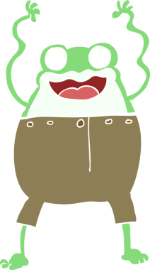 Bir insan tarafından çizilmiş karalama kurbağası.