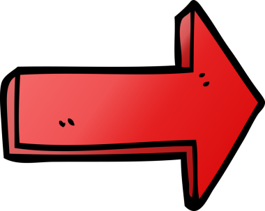 bir insan tarafından çizilmiş karalama yönetmenliği oku