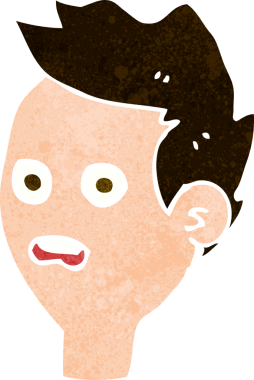 Bir insan tarafından çizilmiş bir karikatür.