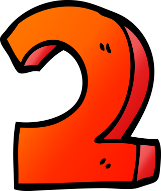 Bir insan tarafından çizilmiş vektör gradyan çizim iki numara