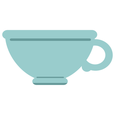 Bir insan tarafından çizilmiş kahve fincanı.