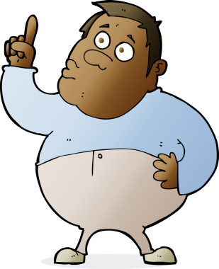 Çizgi filmci bir insan tarafından çizilmiş sorular soruyor.