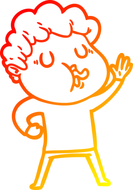 Bir insan tarafından çizilmiş, çizgi film karakteri.