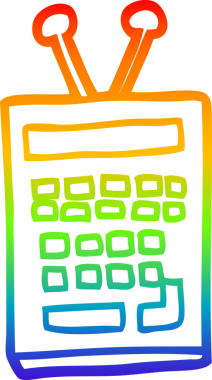 gökkuşağı gradyan çizimi bir insan tarafından çizilmiş bir karikatür bilimsel enstrüman