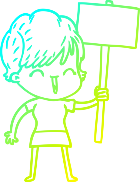 Bir insan tarafından çizilmiş gülen bir karikatür çizimi.