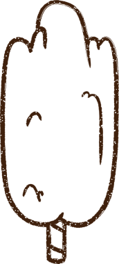 Bir insan tarafından çizilen ağaç kömürü