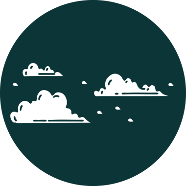 Bir insan tarafından çizilmiş yüzen bir dövme biçiminin simgesi