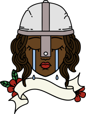 Retro Dövme Tarzı İnsan Dövüşçüsü Bir insan tarafından çizildi