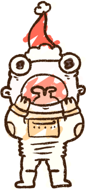 Bir insan tarafından çizilen neşeli uzaylı tebeşiri.