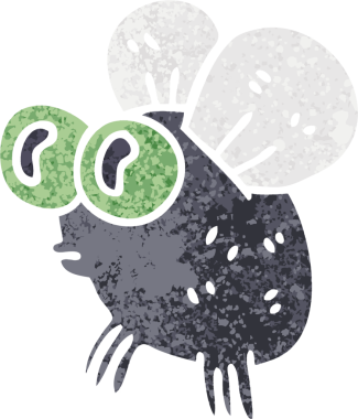 Bir insan tarafından çizilmiş tuhaf bir illüstrasyon tarzı.