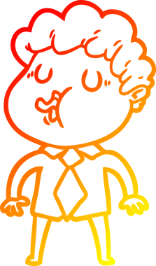 Bir insan tarafından çizilmiş, çizgi film karakteri.