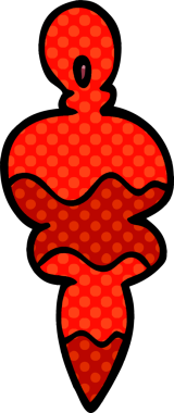 Bir insan tarafından çizilmiş bir karalama Noel süslemesi.