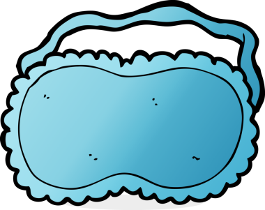 Bir insan tarafından çizilmiş uyku maskesi.