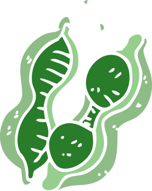 Bir insan tarafından çizilmiş bezelye karalaması.